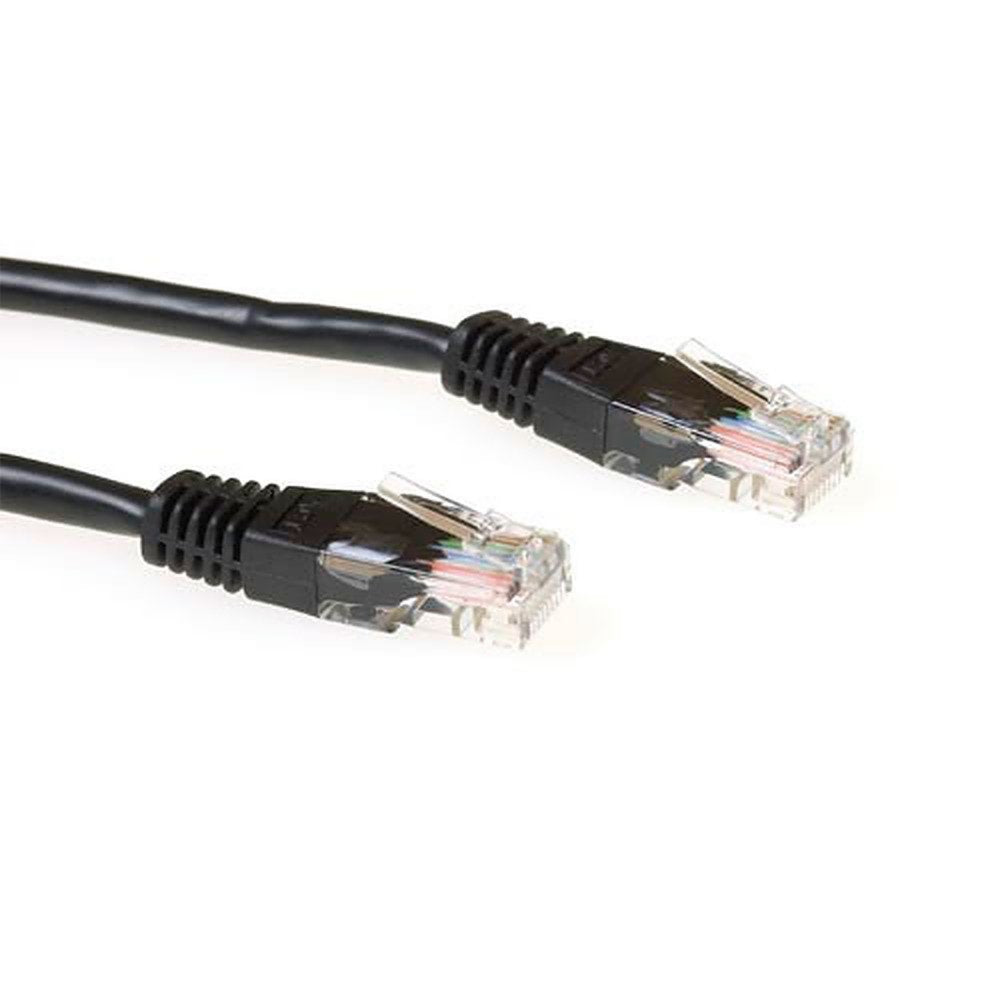 ACT netwerkkabel | Cat6 | U/UTP (UTP) | 5 m | Zwart - Matmuis - Matmuis